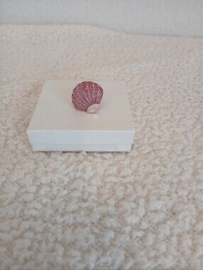 Betsey Johnson Pink Seashell Stretch Ring